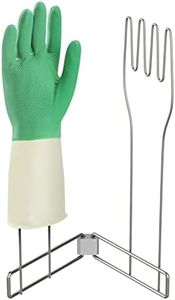 KORRTFID Kitchen Glove Holder,Stainless Steel Glove Rack,Kitchen Vertical Glove Support Multi-Purpose Glove Drain Rack,Collapsible Glove Drying Stand,Rubber Glove Drying Rack,Mitten Rack(Large)