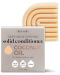 Kitsch Coconut Oil Deep-Moisturizing Hair Conditioner Bar | Made in US | Eco-friendly Daily Conditioner for Dry Hair | Nourishes & Restores Damaged Hair for Less Breakage | Paraben Free, 2.7 oz