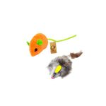 Foodie Puppies Interactive Feather and Velvet Rat Combo for Suitable Exercise Your Cats, Kitten to Make Pet Happy