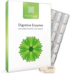Healthspan Digestive Enzymes | 60 Capsules | Amylase | Lactase | Lipase | Protease | Added Chromium | Aids Digestion | Vegan