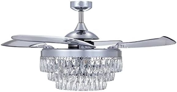 Fanaway 21292301 Veil Ceiling Fan, 48-inch, Chrome