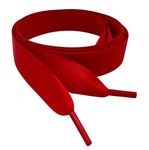 Red 120cm / 47" Flat Satin Ribbon Trainer Shoe Laces/Shoelaces for Trainers, Sneakers, Boots