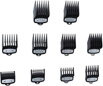 Guías de Corte de Repuesto Compatible con Wahl Cortapelos, Peine Profesional Peines de Límite Peines Cortapelos de 10 Piezas por Poweka