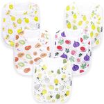 KiddyStar Double Layer Baby Bibs | Ideal For Drooling, Teething, Feeding Infants | Organic Cotton, Thick, Snap Closure