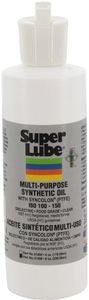 Super Lube Multi-Purpose Synthetic Oil w/Syncolon® (Translucent, 8oz Bottle) | NSF Certified Food Grade & Clean | for Industrial Machinery & Equipment