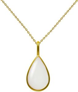 Love Catcher DIY Milk Keepsake Jewelry Kit Sterling Silver Teardrop Pendant Necklace Motherhood Memory Present for New Mom Mother's Day Birthday Christmas (Gold-Full Kit)