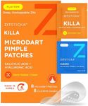ZitSticka Killa Pimple Patches for Face - World's Most Potent Pimple Patch with Fast-Acting Microdarts - Starts Working within 2 Hours for Deep, Early-Stage Zits - 8 Count