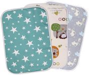 Baby Changing Pad Mat,3 Pcs Waterproof Baby Changing Mat Foldable Baby Change Pad 19.6''X27.5'' Reusable Washable Unisex Changing Mat Liners for Indoor,Outdoor,Travel