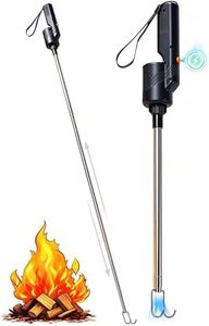 Telescoping Electric Fire Blower, Blow Poke Fireplace Tool - 2-in-1 Fire Poker & Bellows for Indoor Fireplace, Outdoor Camping, BBQ, Wood Stove & Fire Pit, Portable Collapsible Fire Starter Tool.