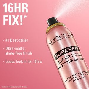 Makeup Revolution Super Fix Matte Makeup Setting Spray, Long Lasting, 150ml