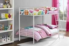 DHP Convertible Bunk Bed White Single Over Single