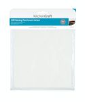 KitchenCraft Baking Parchment Roll, Parchment Paper for Baking, Multifunction, 20 cm (8") - Square (Pack of 100), White