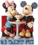 ENESCO Disney Traditions by Jim Shore Mickey and Minnie Mouse Soda Shop Figure, 16.5 cm, Multi-Colour