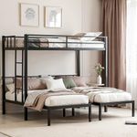 Mixcous Heavy Duty Triple Bunk Bed,