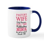 CafePress Pastor's Wife for Light Mugs 11 oz (325 ml) Ceramic Coffee Mug