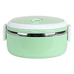 Kuuleyn Thermal Lunch Box, Lunch Containers for Hot Food, Stackable Insulated Lunch Box for Kids, Stainless Steel Food Container Storage Boxes Adult Sealed Bento Lunch Box(Green)