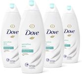 Dove Sulfate Free and Hypoallergenic, Sensitive Skin Body Wash, 22 Fl Oz (Pack of 4)