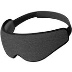 Ostrichpillow Eye Mask Sleep Mask - 100% Blackout, No Pressure On Eyes, Soft & Breathable, Adjustable Fit, Sleep Mask for Women Men, Travel Bag Included (Dark Night)