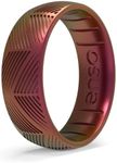 Enso Rings Etched Legend Silicone Ring - Ultra Comfortable, Breathable, and Safe Wedding Ring - Poseidon Tremor, 11