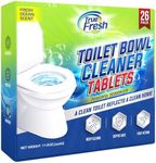 True Fresh Toilet Bowl Cleaner Tablets 26 Pack – Deep Cleaning & Odor Eliminator – Septic Safe, Stain Remover for Long-Lasting Freshness and Shine - Fresh Ocean Scent