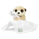 Living Nature Baby Meerkat Stuffed Animal Plush Toy | Includes Blanket | Fluffy and Cuddly Safari Animal | Soft Toy Gift for Newborns And Babies | Naturli Eco-Friendly