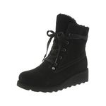 BEARPAW Casual Boots Womens Krista 5 1/2" Lace Up 8 M Black 2025W