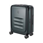 Victorinox Swiss Designed Travel Bag, Spectra 3.0 Expandable Global Carry-On, Hardside Cabin Luggage, 39 litres, Storm Grey, Sorplas™ Polycarbonate, 653154 | Swiss Trolley Suitcase Bag