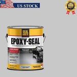 US 1 Gallon Armor Gray Epoxy-Seal Low VOC Concrete and Garage Floor Paint Safe