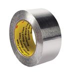 3M Aluminium Foil Tape 425, Silver, 25 mm x 55 m, 0.12 mm