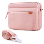 SIMTOP Tablet Sleeve Shoulder Bag,ipad carrying case Compatible 11 inch iPad Pro (2018-2023),Briefcase messenger bags for men Protective Bag with Multiple Pockets, Pink