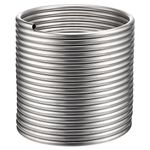 Vigorous Wort Chiller, 1/2" x 50 Ft Food Grade 304 Stainless Steel Coil, Water Chiller for Ice Bath Beer Brewing Tubing Coil, Stainless Steel Immersion Chiller