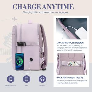 Yankony Ryanair Cabin Bag 40x30x20cm – Underseat Travel Backpack with Multiple Pockets