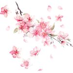 SUPVOX Cherry Blossom Car Sticker Stickers Pink Truck Stickers Flower Decals Blossoms Wall Decal Funny Car Decals Car Window Sticker Car Hood Decals Cherry Blossoms Decal Car Hood Sticker