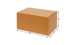 ADDANBI Heavy Duty 5Ply Corrugated Box 27X14X13 (Inch) Pack Of 2 For Shipping,Moving, Books Storage, Home Shifting And Goods Transportation.