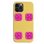 OCTOBUDDY Mini Silicone Suction Phone Case Adhesive Mounts - Hands-Free, Strong Grip Holder for Selfies and Videos - Durable, Easy to Use - iPhone and Android Compatible - 6 x 1" x 1", Hot Pink