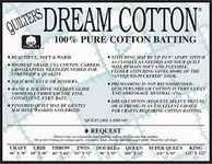 Quilter's Dream Request Light Batting for Quilting (White, Double)