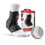 McDavid - Ankle Support Brace Unisex Adult - Lace Up Ankle Support - Prevents or recovers ankle injuries - Compression Sleeve - Adjustable Wrap (195R)