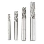 4pcs HSS Milling Cutters Roughing End Mill CNC Router Bit M6 /M8 /M10 /M12