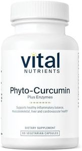 Vital Nutrients Phyto-Curcumin Plus Enzymes | Curcumin Supplements with Phytosome Extract | Support for Muscle, Bone, Liver, and Heart Health* | Gluten, Dairy, Soy Free | 60 Capsules