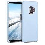 kwmobile Case Compatible with Samsung Galaxy S9 Case - TPU Silicone Phone Cover with Soft Finish - Light Blue Matte