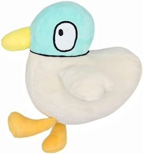 SYUSAMA Cute Sarah and Duck Stuffed Animals Plush Pillow Toy, 7'' Soft Green and White Duck Plush Pillow Animals Dolls for Mother's Day Birthday Kids Gifts Home Decor, LQM2303093