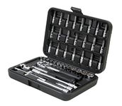 JCB Tools 1/4" square drive 42 piece socket set , 22053618