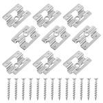 100PCS Composite Decking Clips,Fastener Board Clip,Stainless Hidden Fixing Spacer Clips with 100 Screws for WPC/BPC, Bamboo Wood Floor Closure