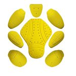 CE Level 2 Certified Armor Pads Pack of 8pieces l Level 2 Approved Back, Shoulder, Hip, Thigh and Elbows Protectors for Motorcycle Jackets.(8 Pieces Armor Set)