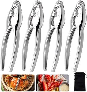 Crab Leg and Claw Crackers Seafood Shellfish Lobster Multipurpose Nutcracker for Cooking Seafood 4 Pack
