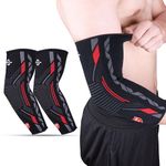Nivia X Punjab Kings Knitted Elbow Support Ergonomic, Breathable, and Flexible Compression Sleeve for Enhanced Joint Stability, Pain Relief, For Men & Women, In Pair