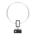 Jeanoko Receiving Active Antenna, Loop Antenna Active Receiving Antenna, Loop Antenna, 20dbi Short Wave Antenna Excellent Performance Stainless Steel Rainproof Loop Antenna for Indoor