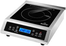 Duxtop Professional Portable Induction Cooktop, Commercial Range Countertop Burner, 1800 Watts Induction Burner with Sensor Touch and LCD Screen, P961LS/BT-C35-D