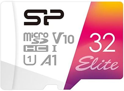 Silicon Power 32GB microSDXC UHS-I Micro SD Card with Adapter, Up to 100MB/s Read, C10 U1 V10 A1 Full HD 1080p Video Recording microSD Memory Card, Elite Series