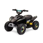 Straame 6V Electric Ride-On Quad Bike for Toddlers – ATV for Ages 18–36 Months, For-ward/Reverse, 4-Wheel Design, 1.9–3.8 km/h Speed, 72×40×45.5 cm (Black)